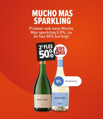 Kies en mix mucho mas alcoholvrij: nu 2e fles halve prijs